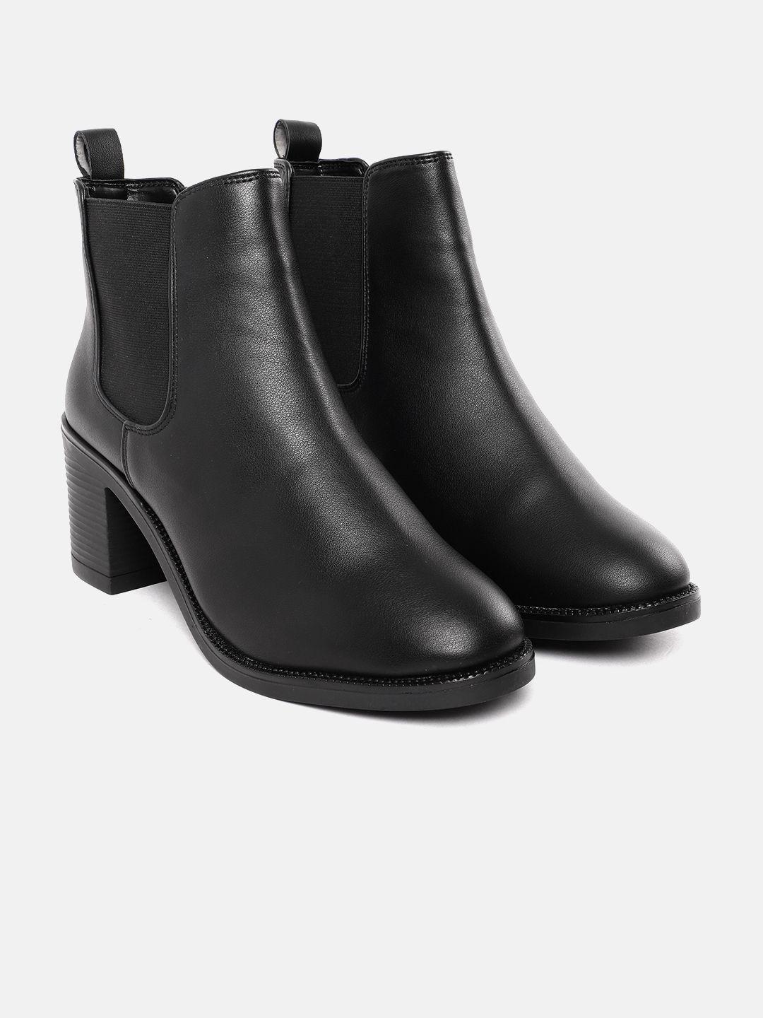 corsica women block heel mid-top chelsea boots