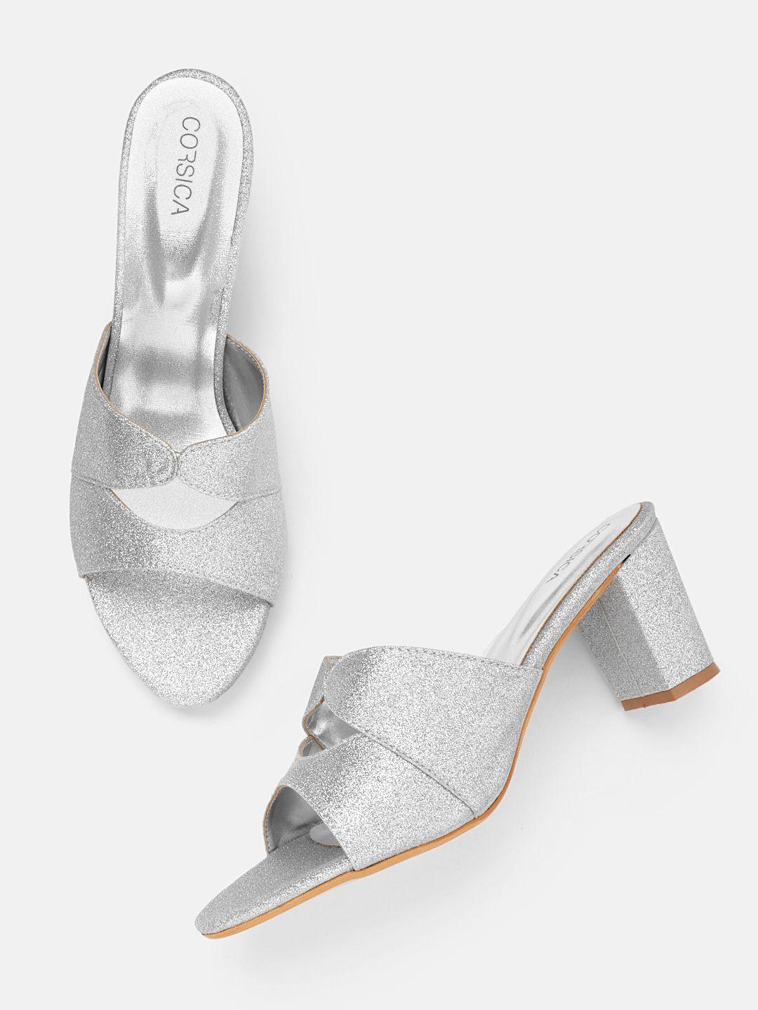 corsica women shimmery party block heels