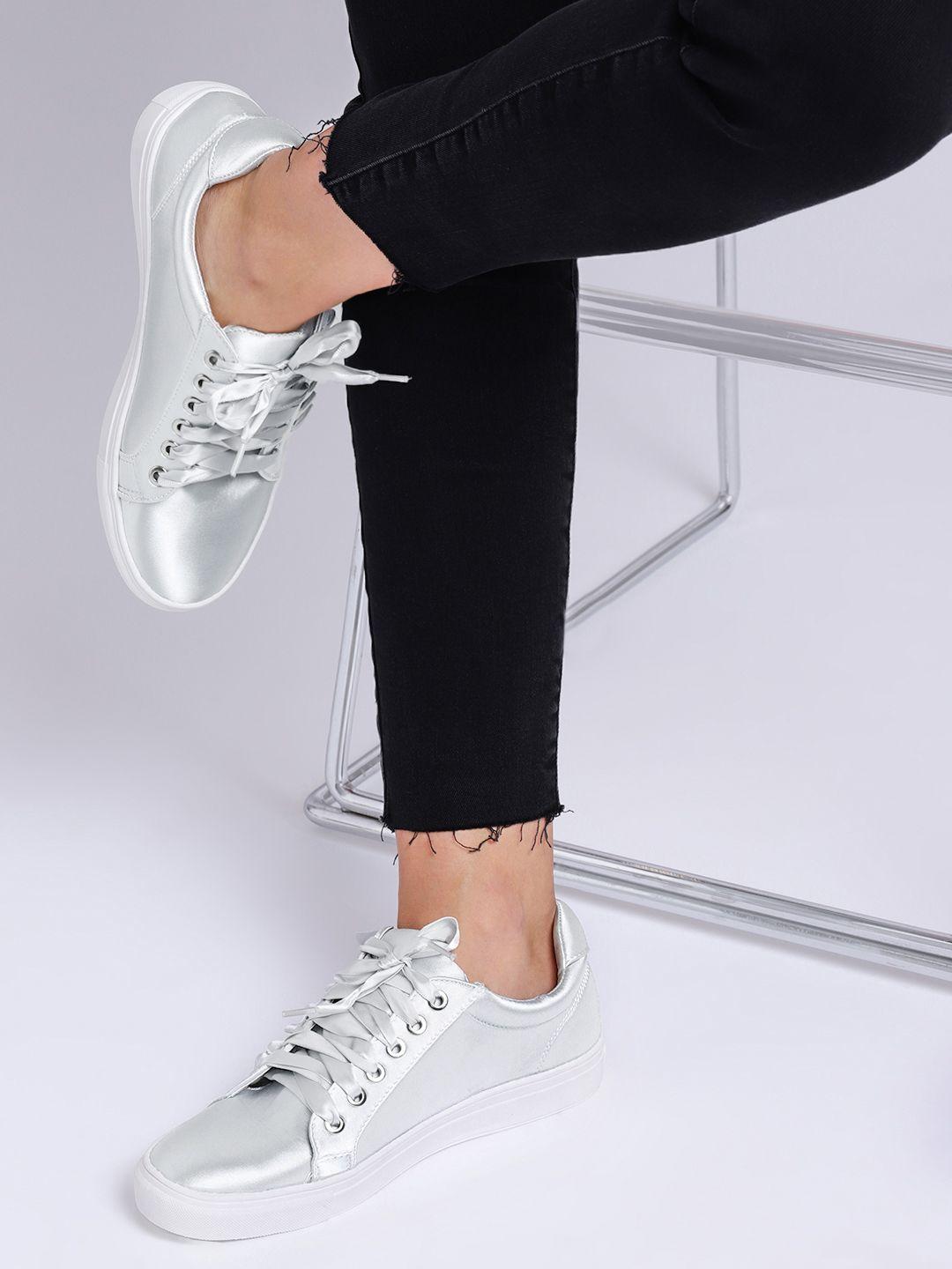 corsica women silver-toned sneakers