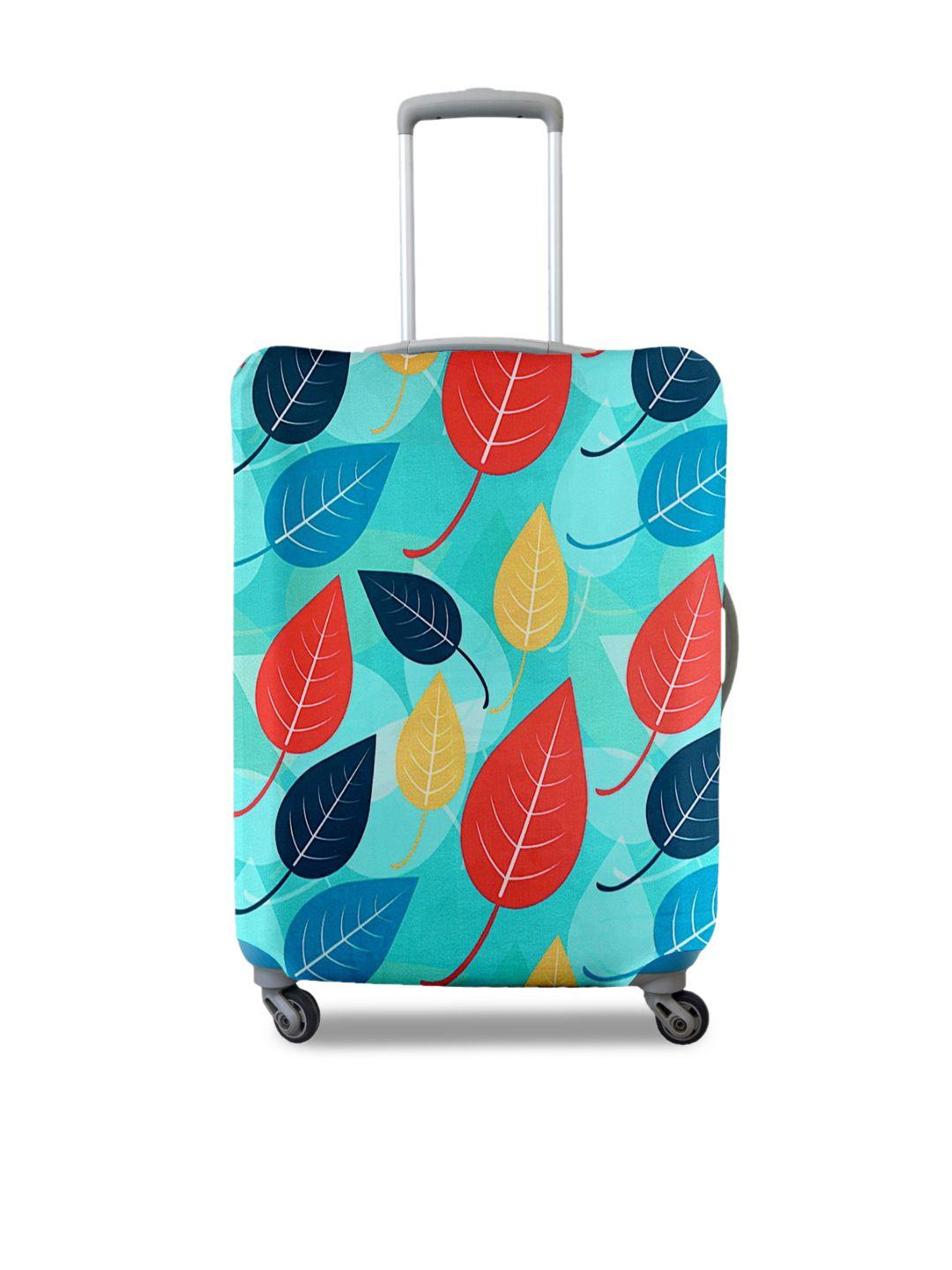cortina turquoise printed protective medium trolley bag cover