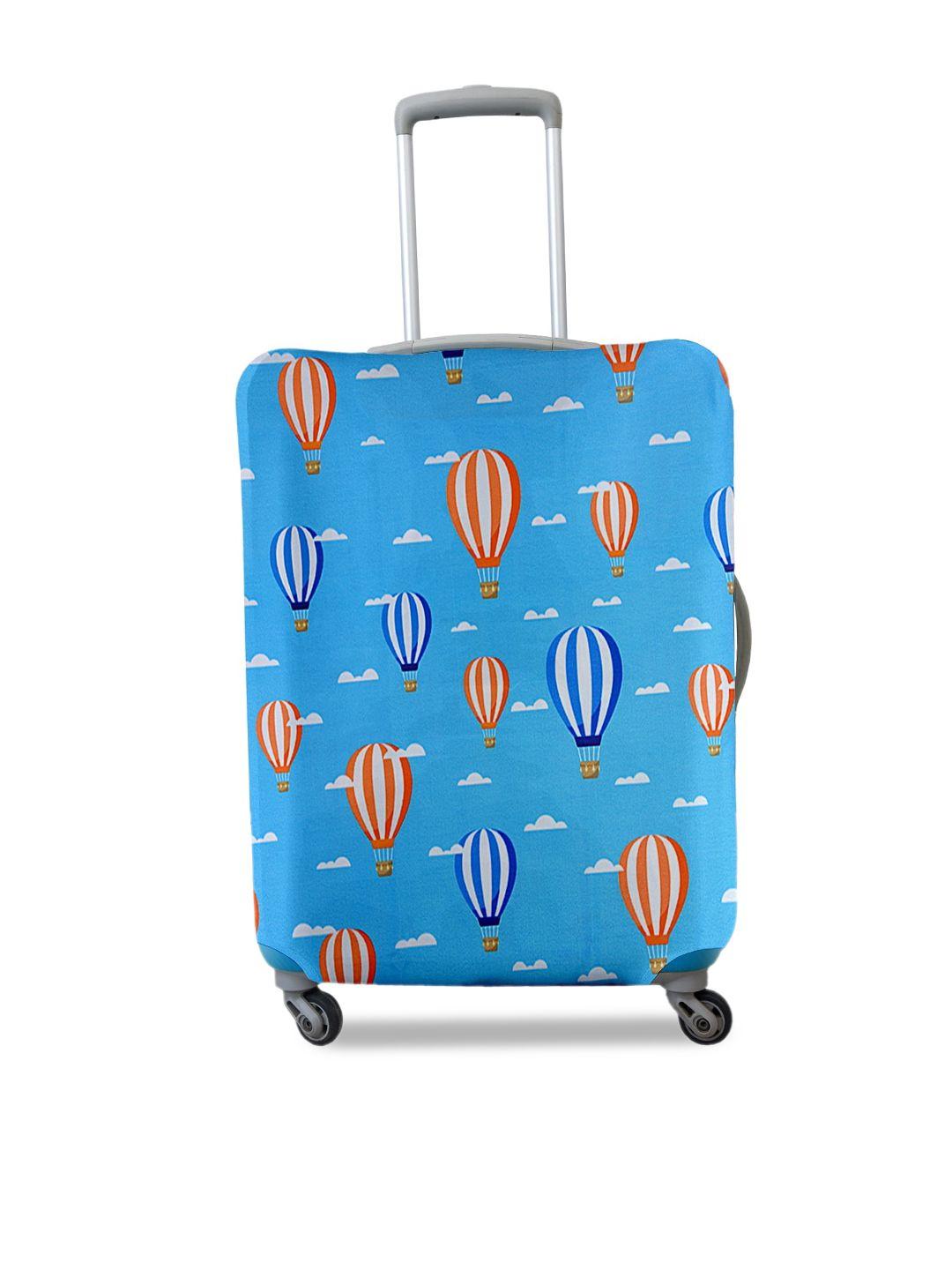 cortina blue printed protective large trolley bag cover