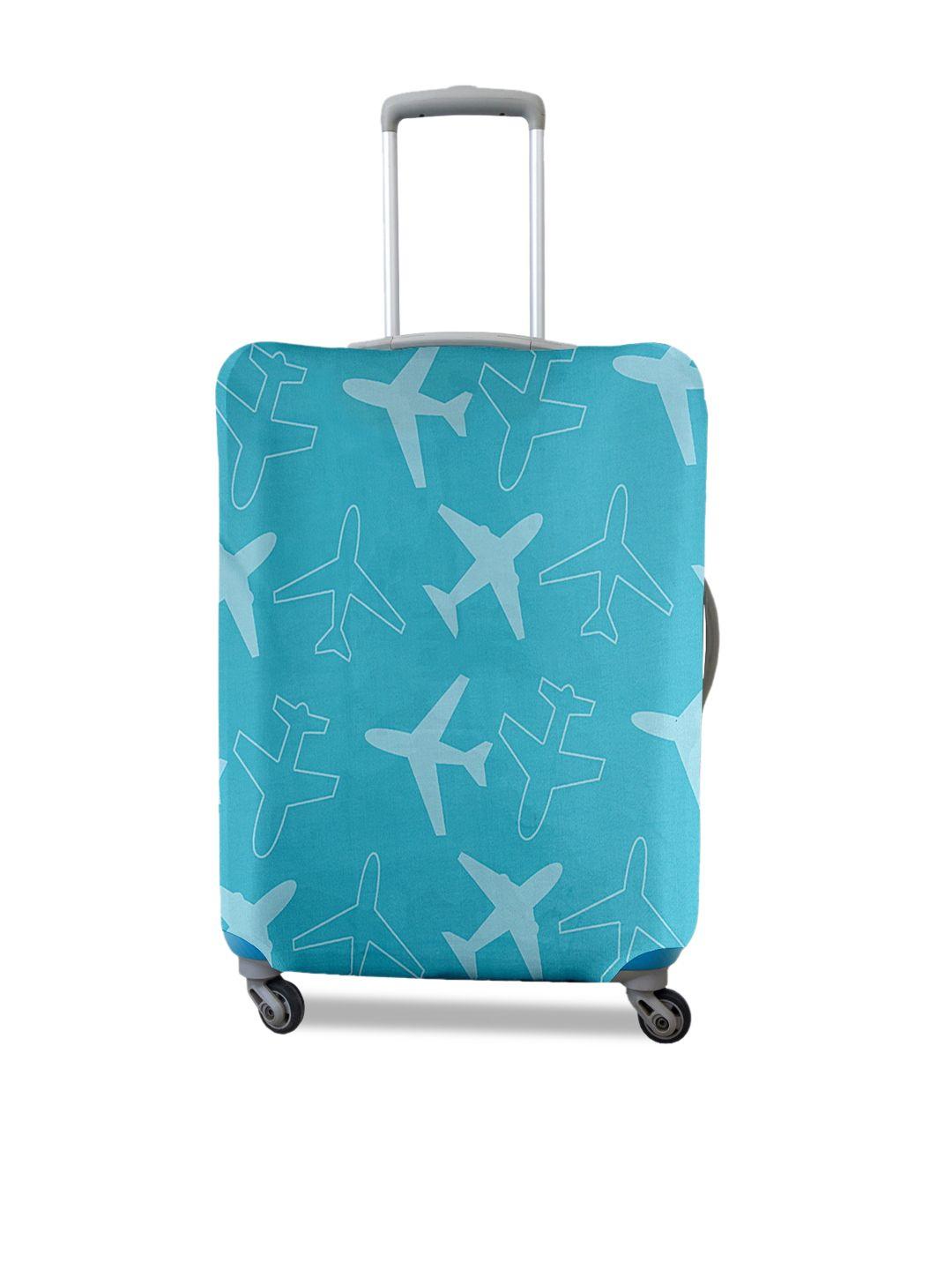 cortina blue printed protective small trolley bag cover