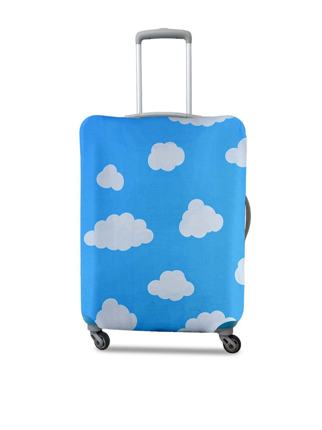 cortina blue printed protective small trolley bag cover