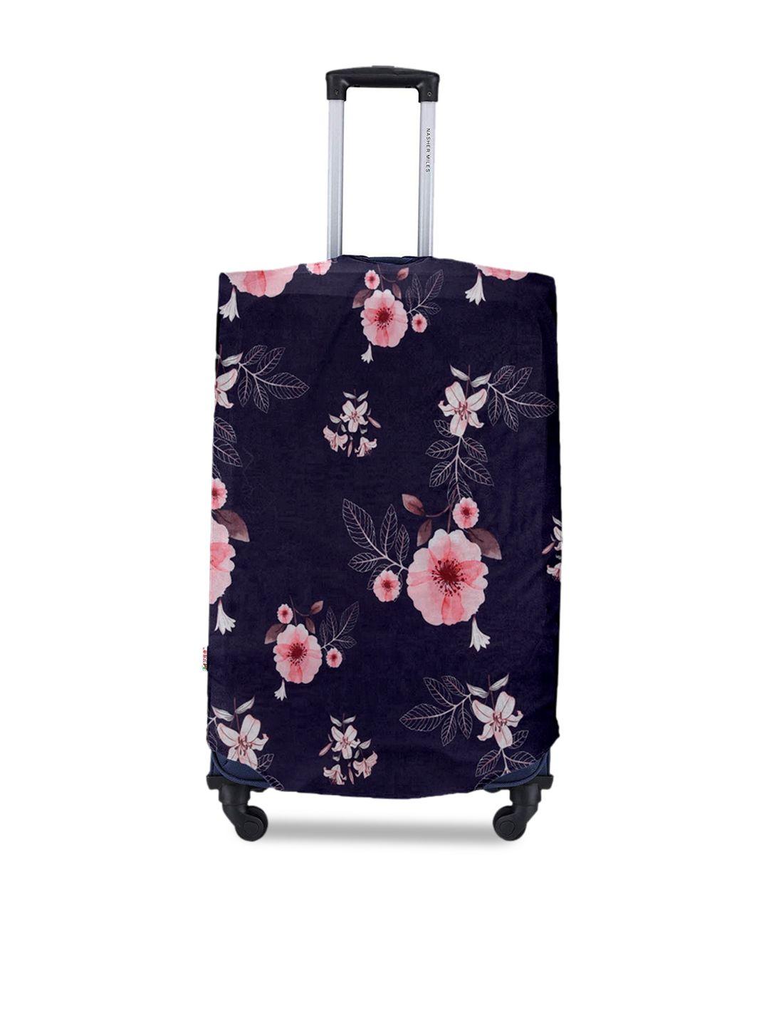 cortina purple printed protective trolley bag cover