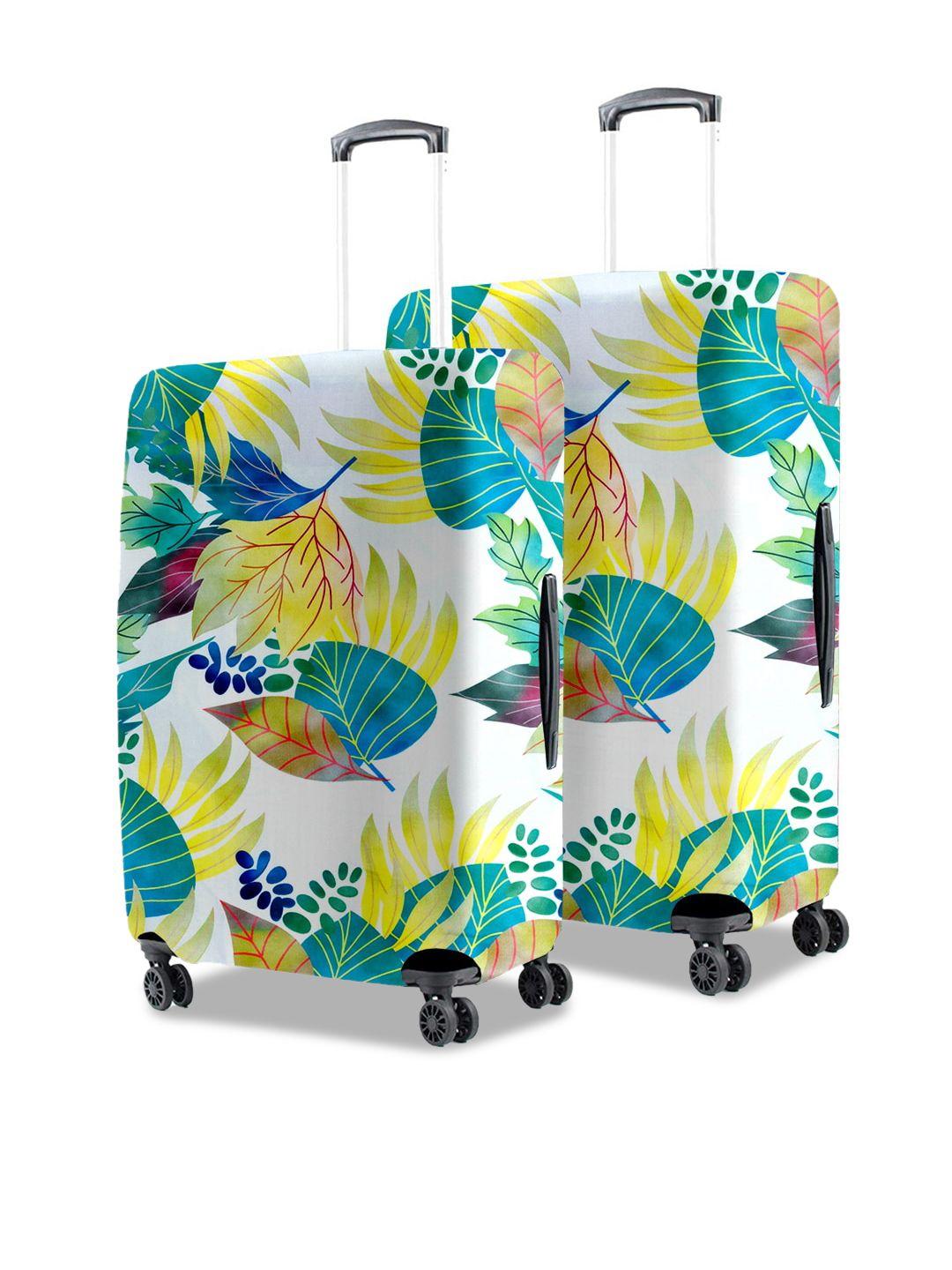 cortina set of 2 printed protective trolley bag covers