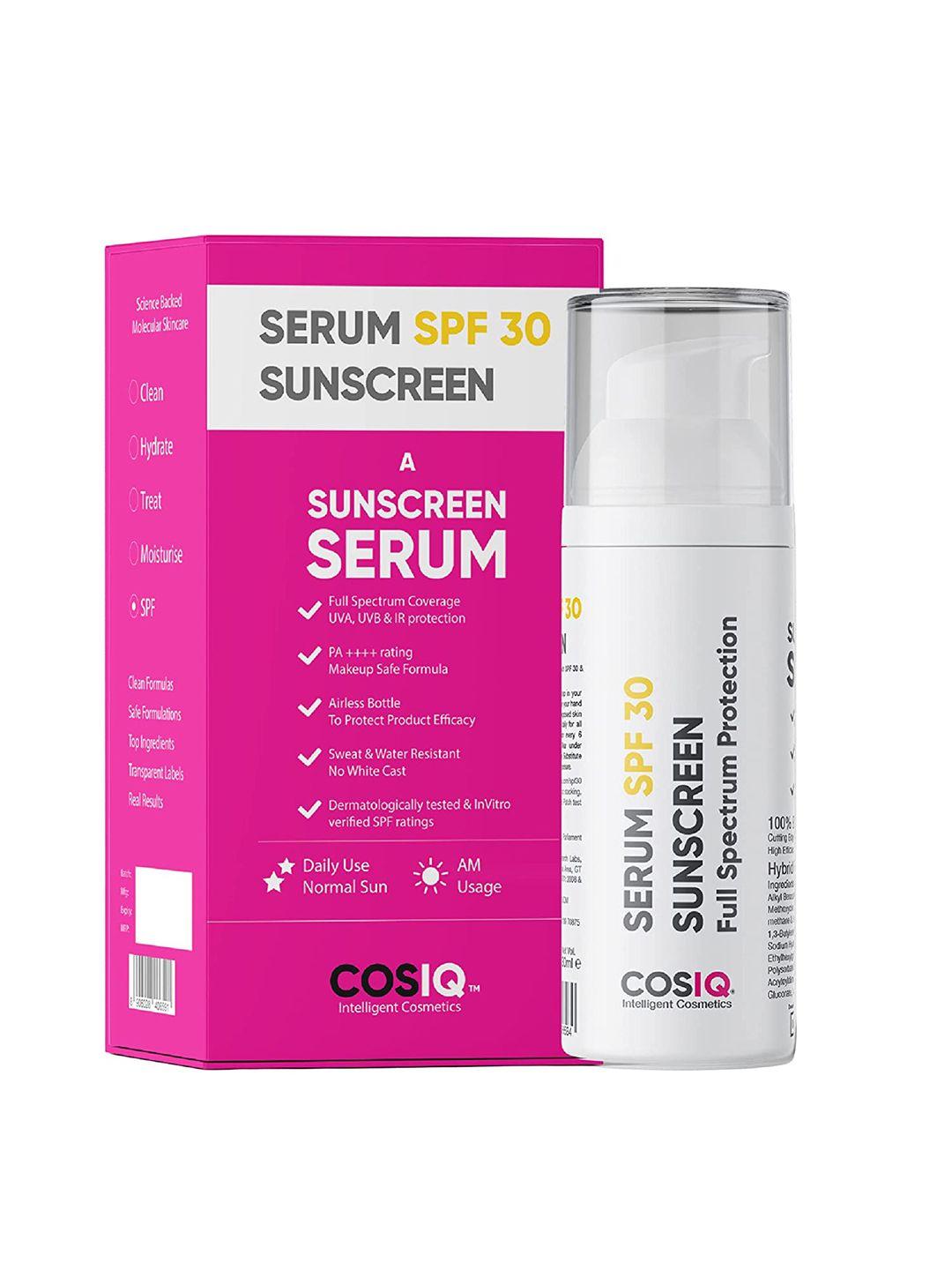 cosiq full spectrum protection spf 30 pa++++ sunscreen serum 30 ml
