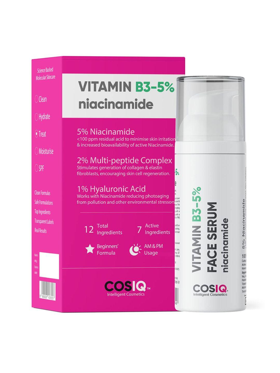 cosiq niacinamide vitamin b3-5% face serum 30 ml