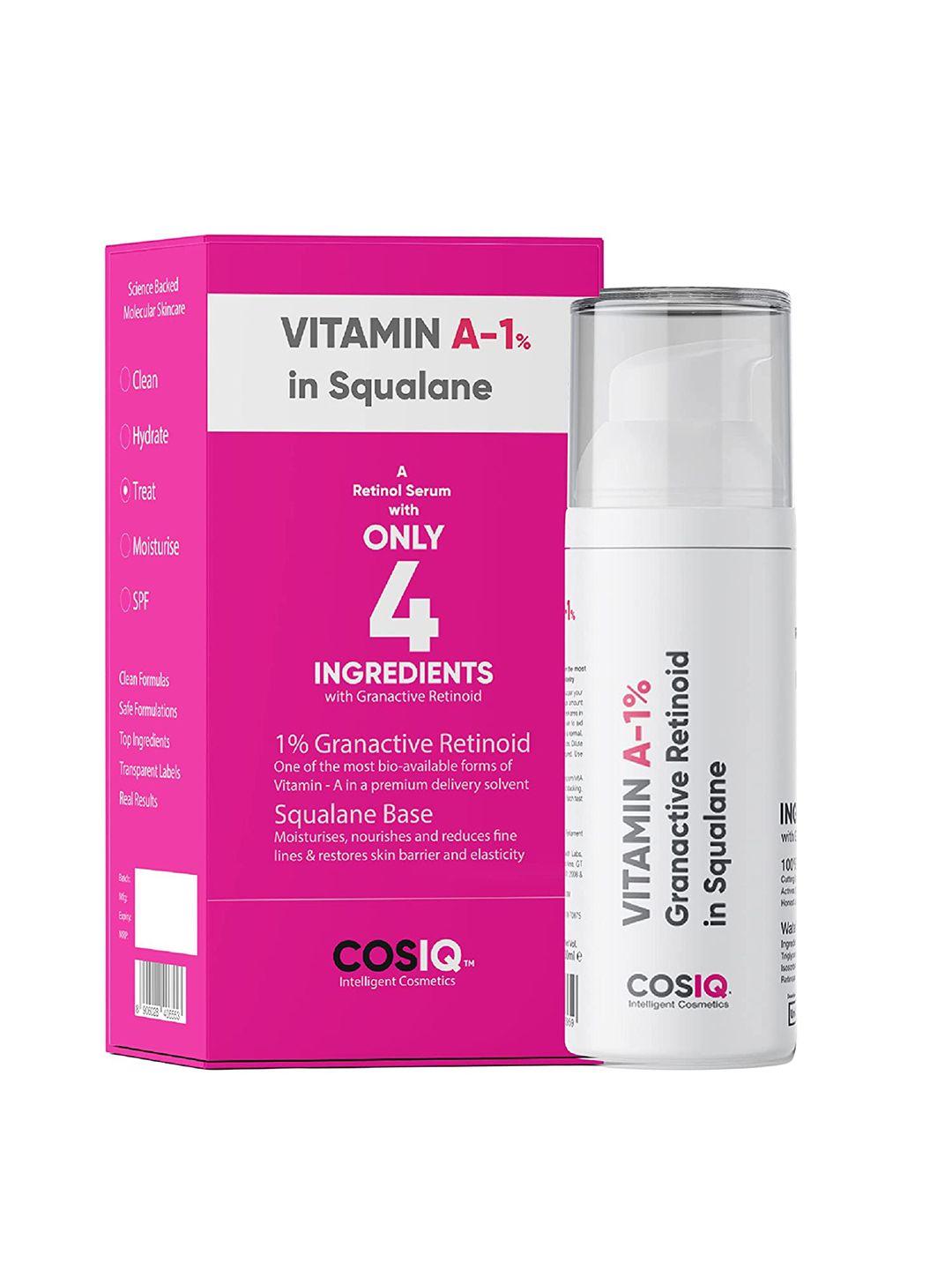 cosiq vit-a 1% granactive retinoid in squalane anti ageing & anti acne face serum - 30 ml