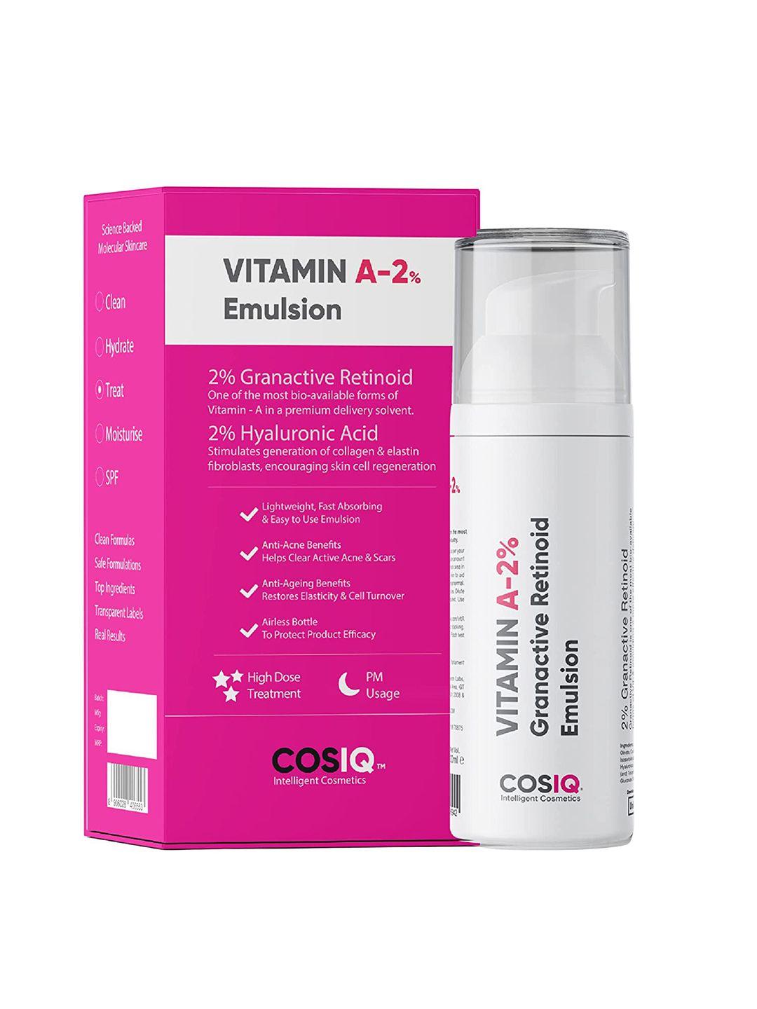 cosiq vit-a 2% granactive retinoid emulsion anti ageing & anti acne face serum - 30 ml