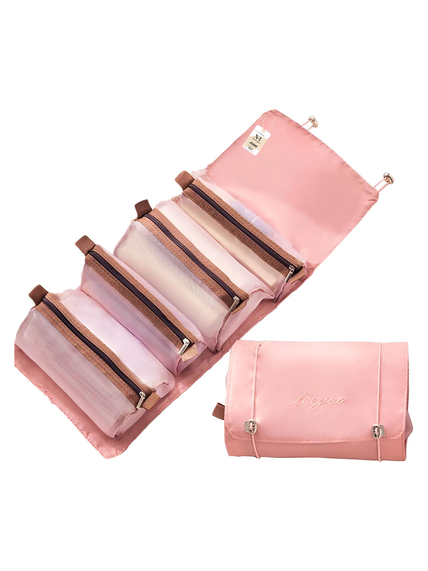 cosmetic makeup pouch roll-up hanging travel organizer bag (m)