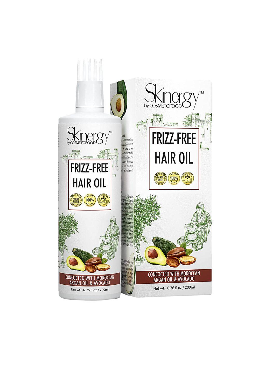 cosmetofood skinergy frizz-free hair oil with moroccan argan oil & avocado 200 ml
