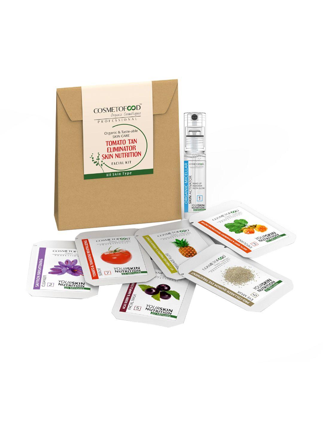 cosmetofood professional tomato tan eliminator skin nutrition facial kit 350 ml