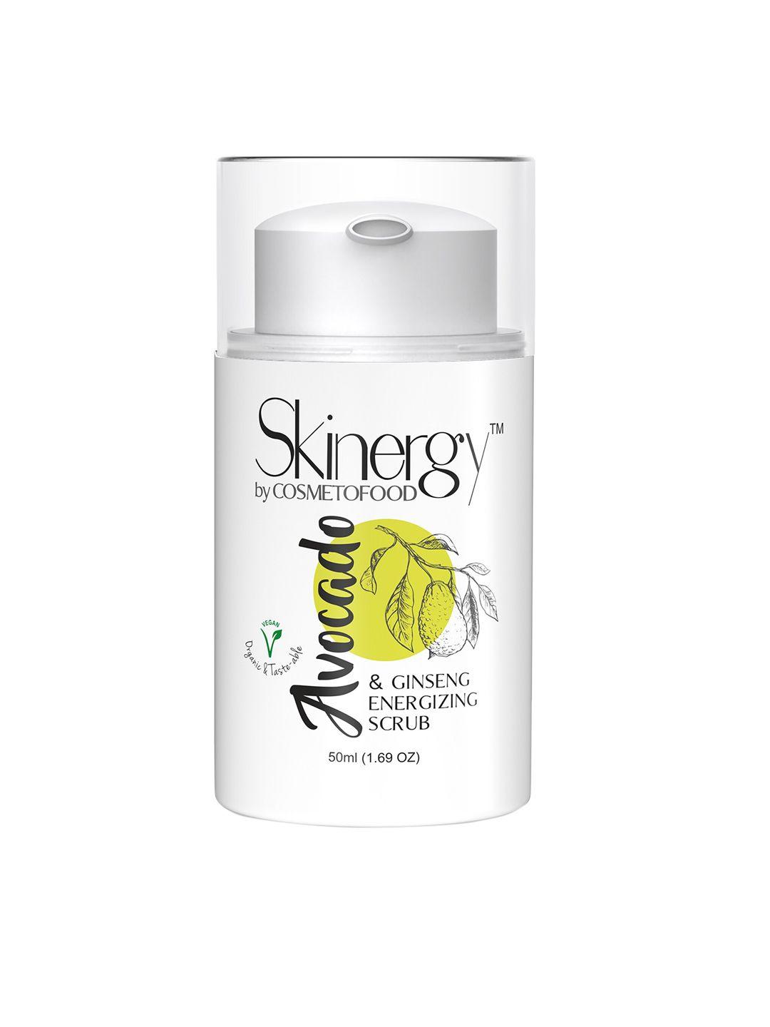 cosmetofood skinergy avocado & ginseng energising face scrub 50 ml