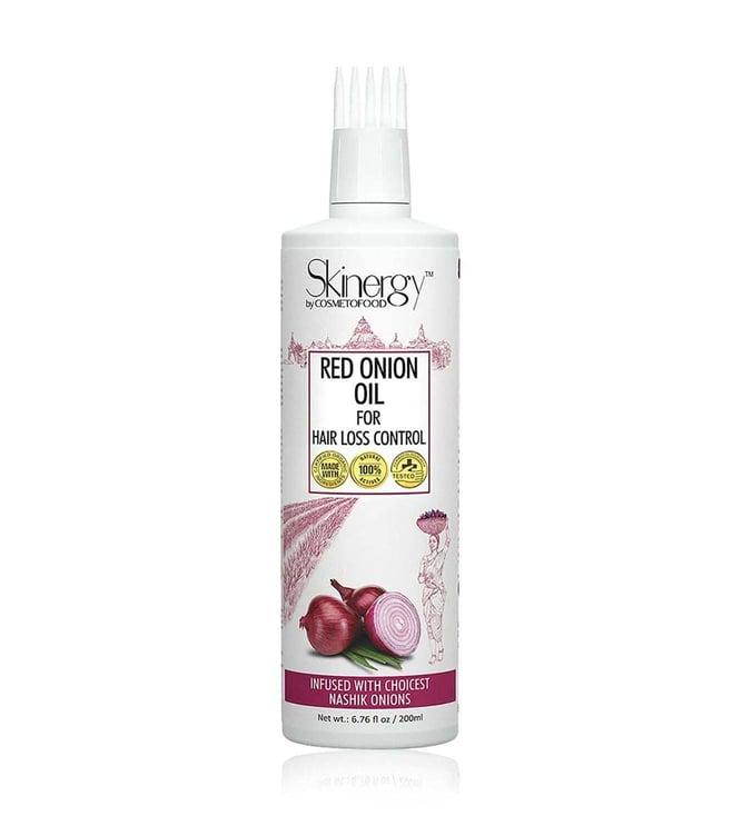 cosmetofood skinergy by cosmetofood nashik red onion oil- for hair-loss control - 200 ml