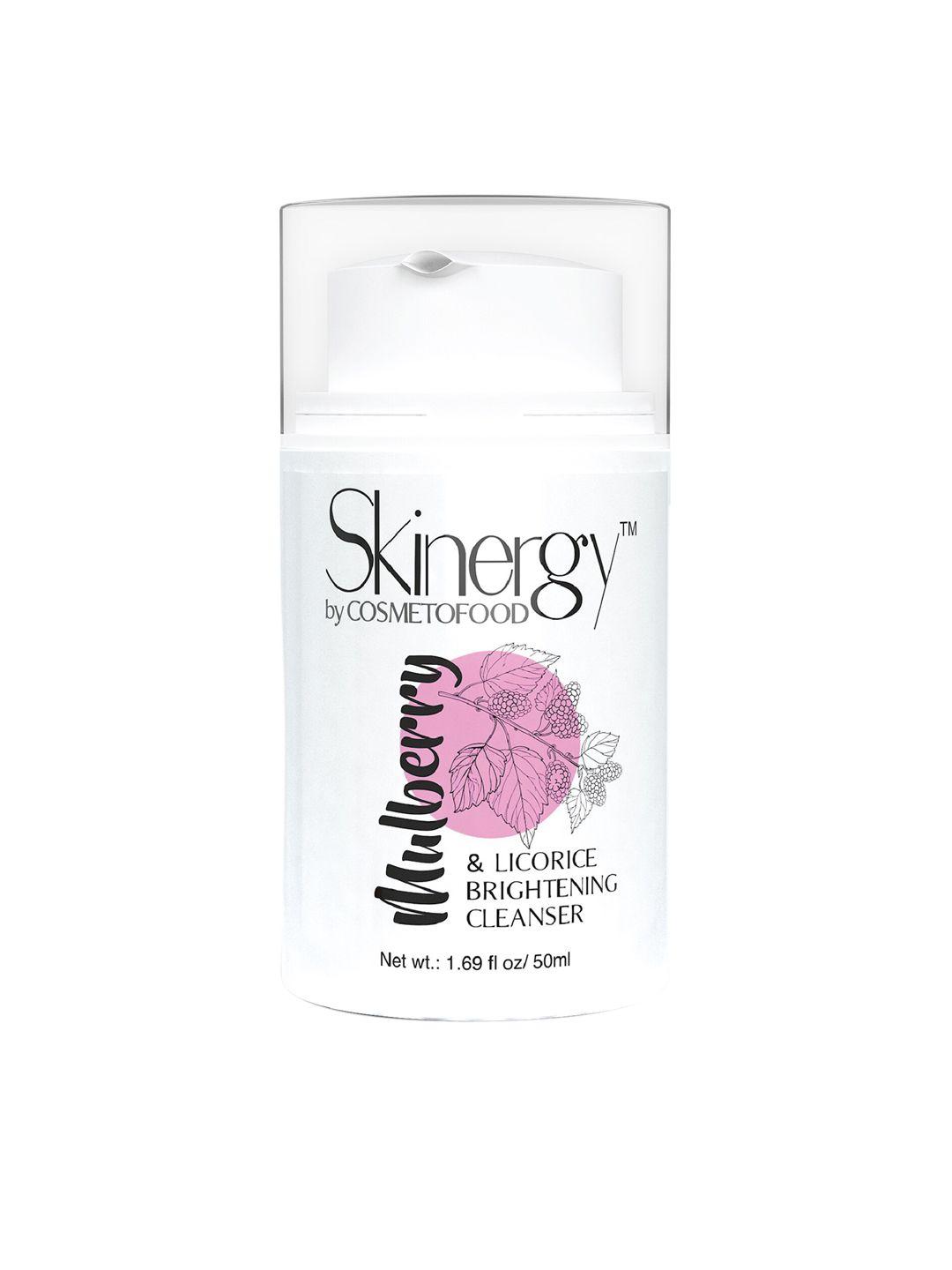 cosmetofood skinergy mulberry & licorice brightening face cleanser 50 ml