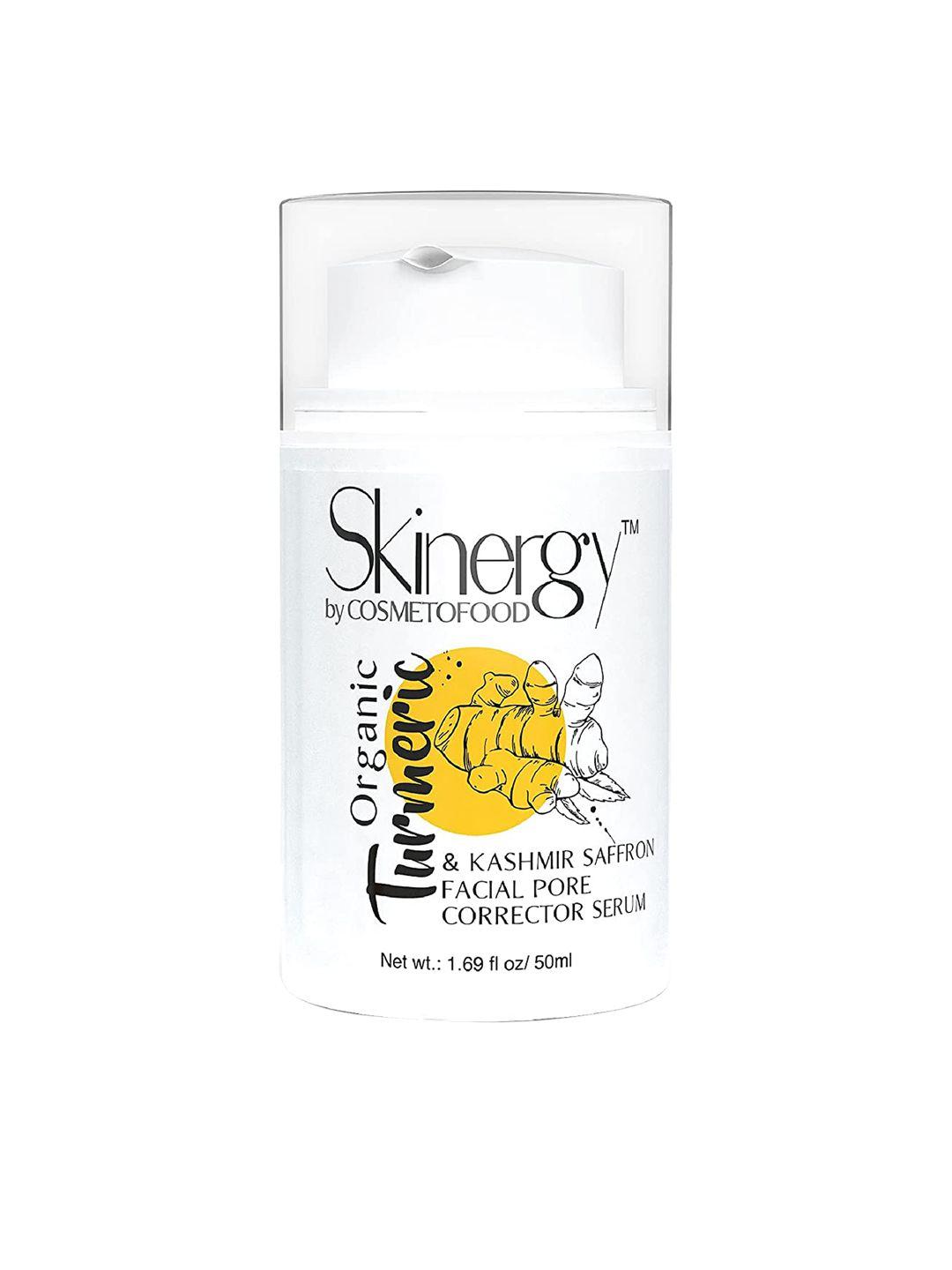 cosmetofood skinergy organic turmeric and saffron repairing elixir skin serum 50ml