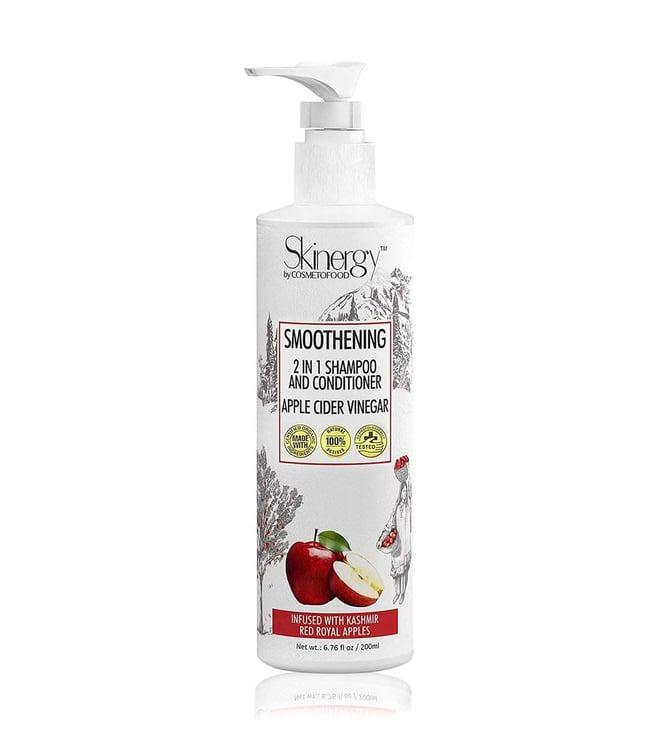 cosmetofood skinergy smoothening 2 in 1 shampoo & conditioner apple cider vinegar - 200 ml