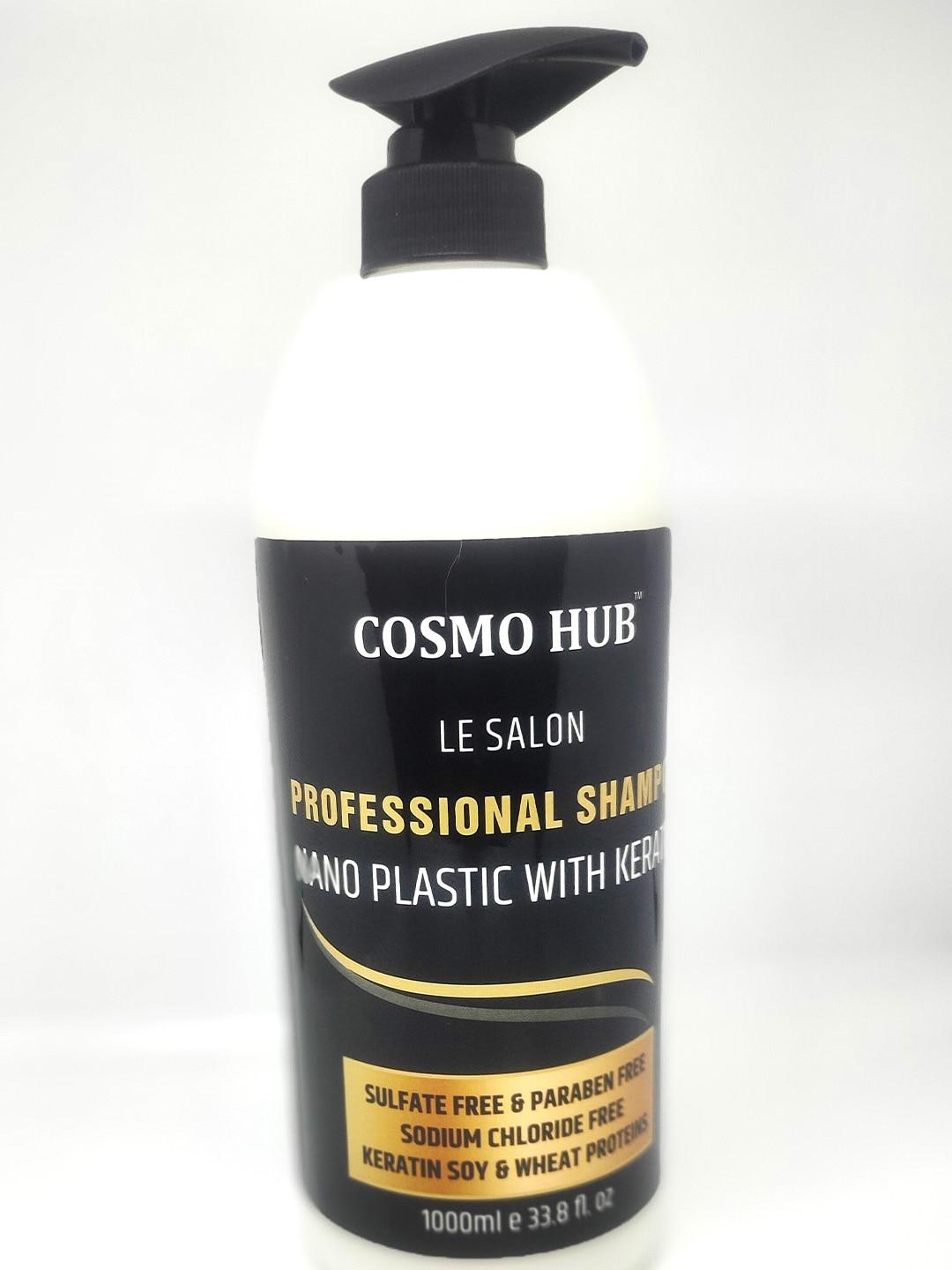cosmo hub professional shampoo with keratin soy & wheat protein - 1 l