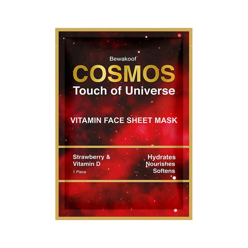 cosmos by bewakoof magic vitamin face sheet with strawberry & vitamin d