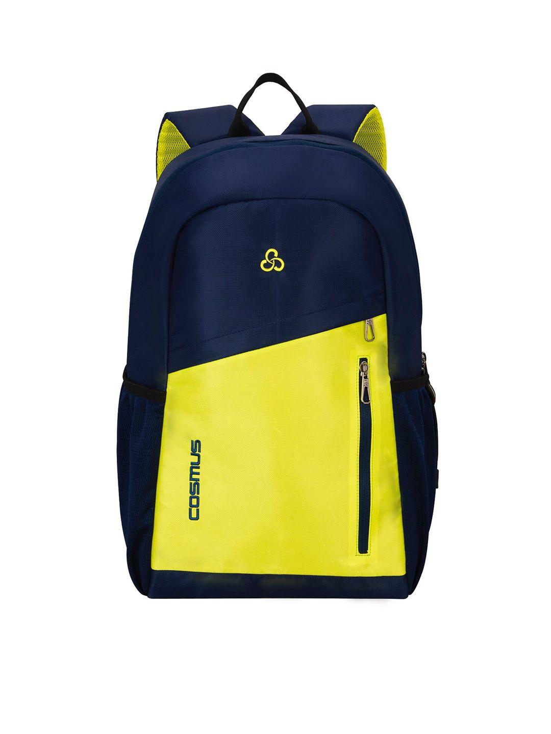 cosmus blue & green casual laptop backpack