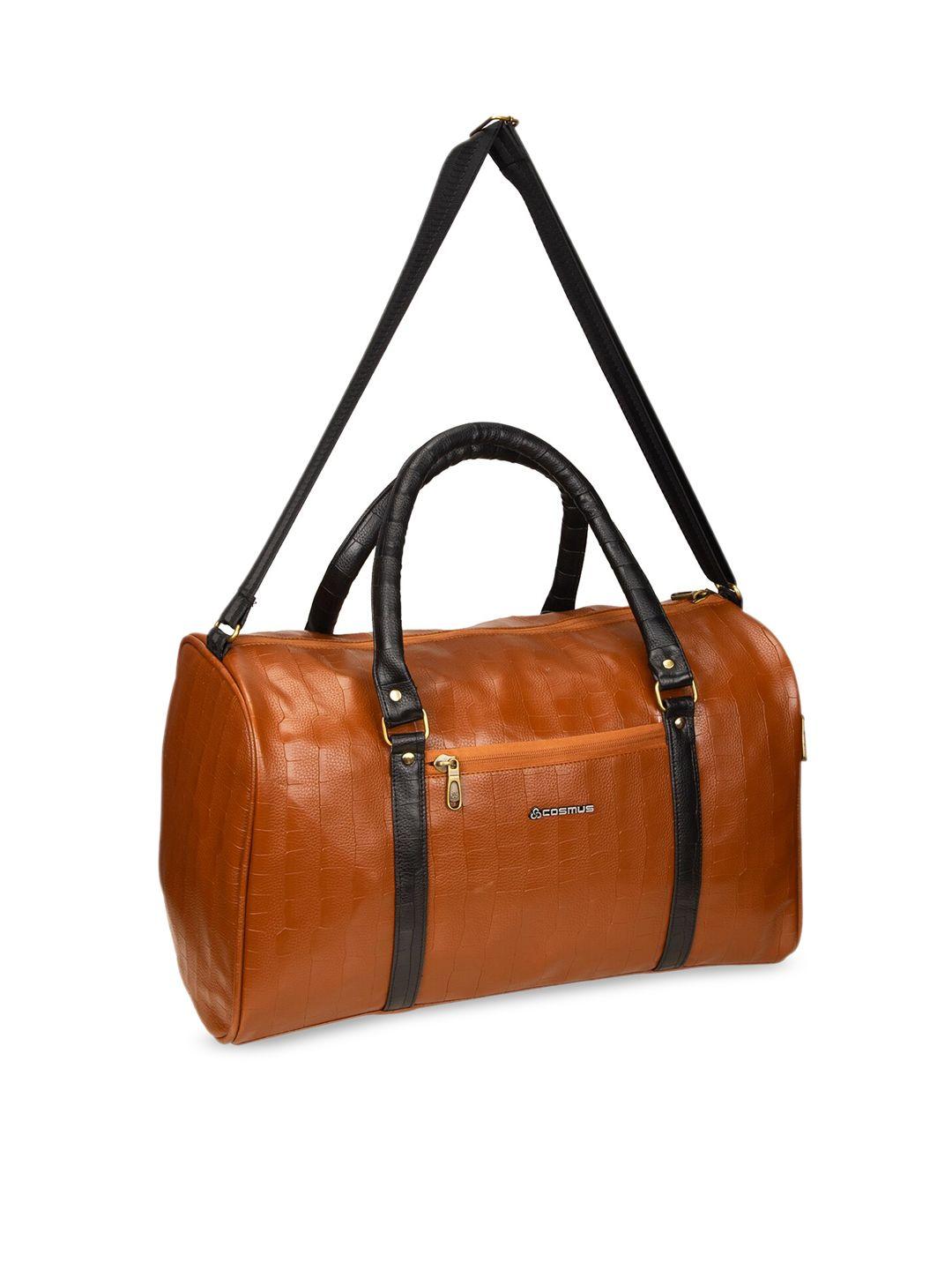 cosmus tan pu duffle bag