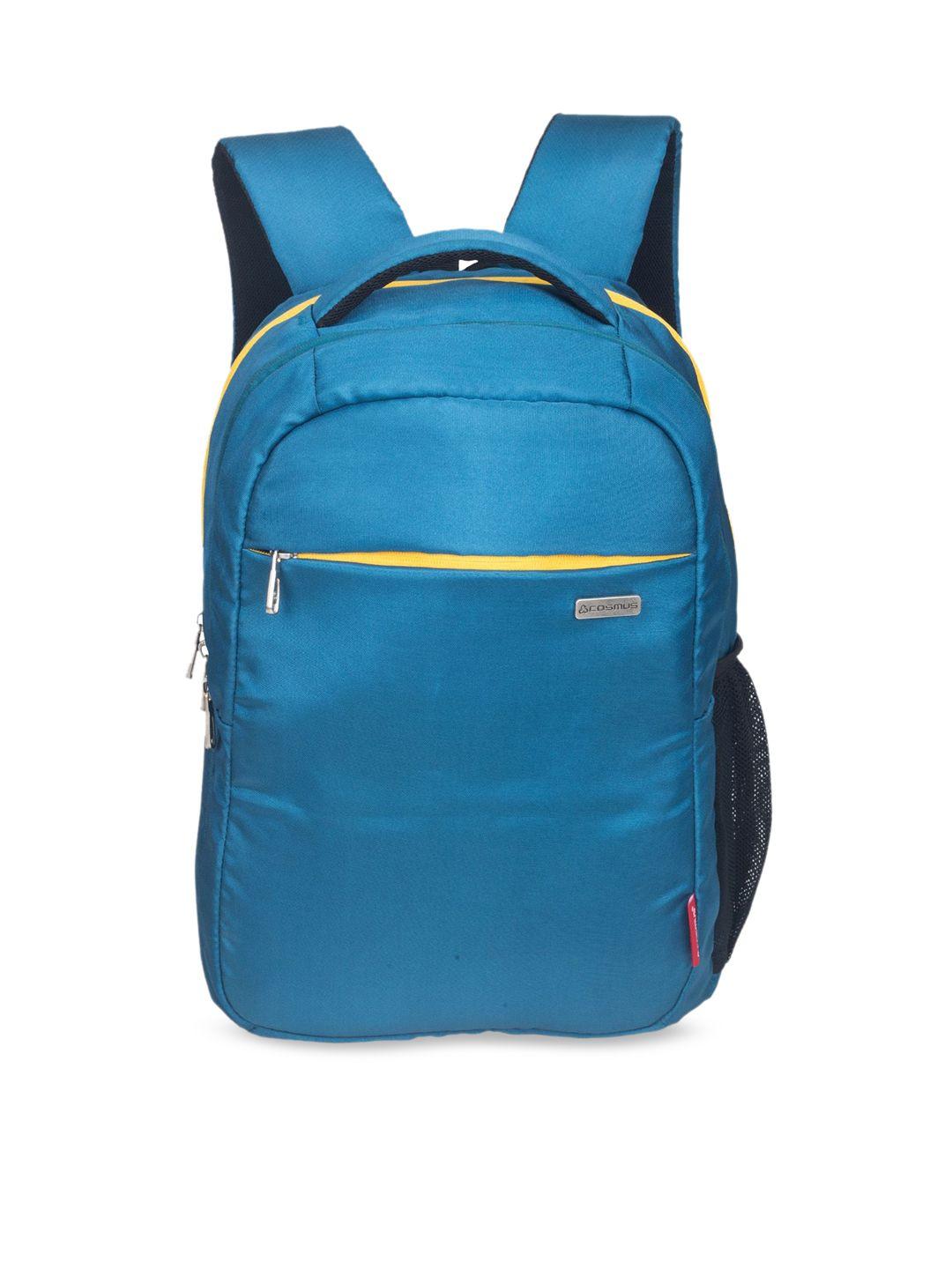 cosmus unisex blue solid laptop backpack