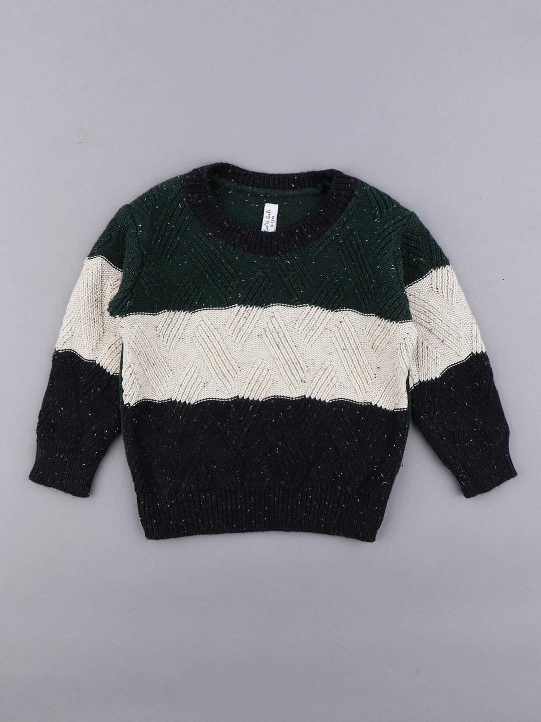 cot'n soft boys colourblocked woollen pullover sweater