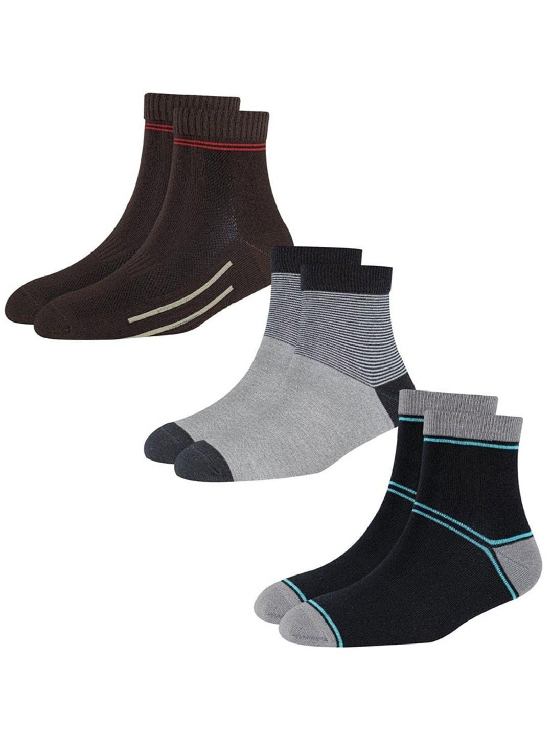 cotstyle men pack of 3 ankle-length socks