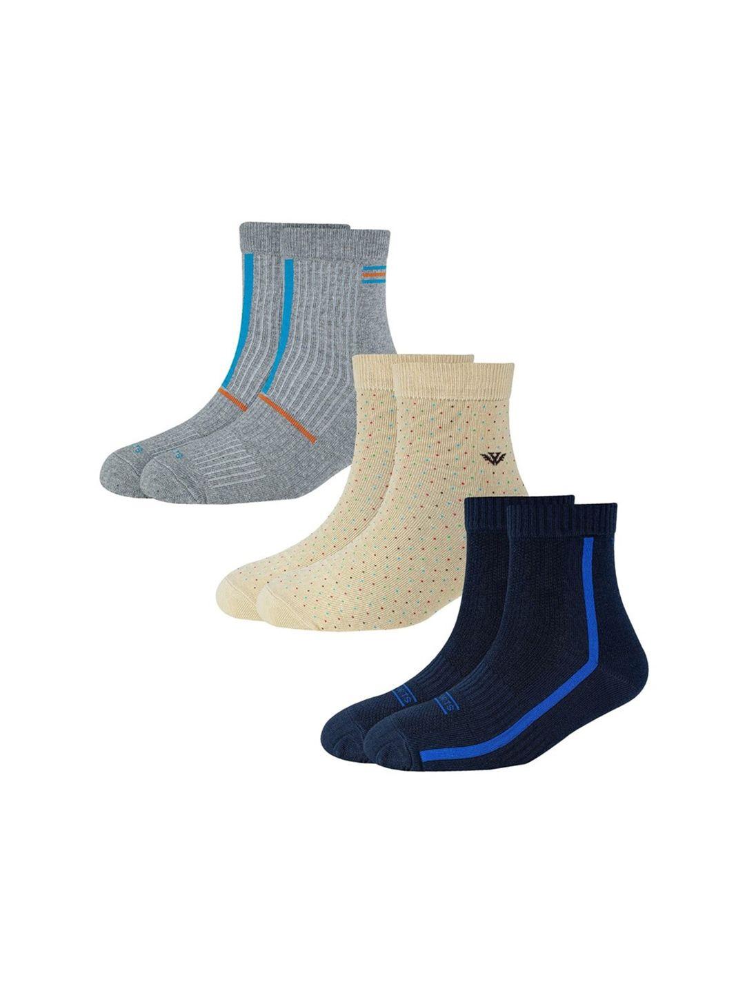 cotstyle pack of 3 anti-bacterial ankle-length socks