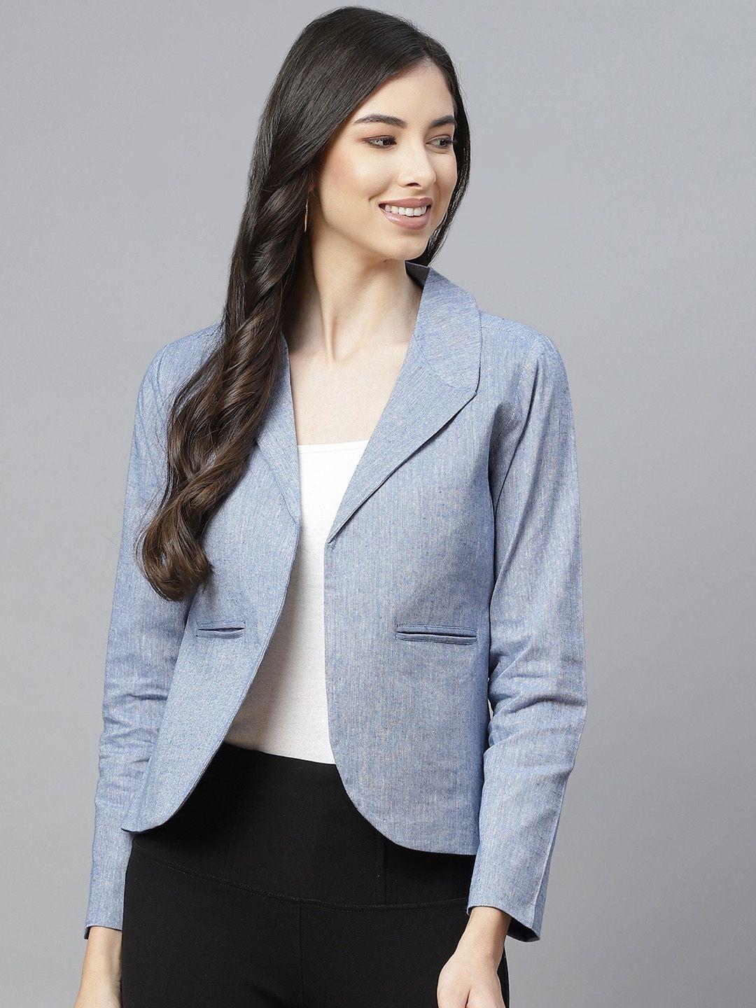 cottinfab women pure cotton blazer