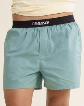 cotton boxers with elasticated waist