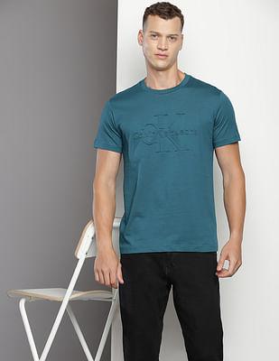 cotton embossed t-shirt