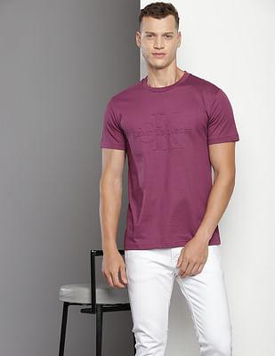 cotton embossed t-shirt