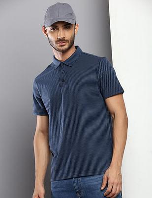 cotton feeder stripe polo shirt