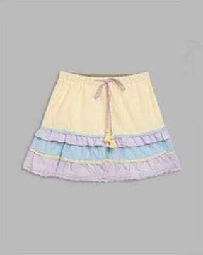 cotton flared skirt