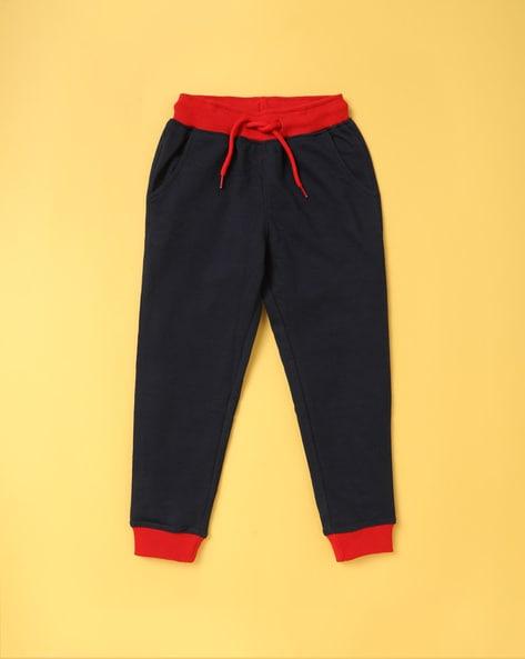 cotton joggers with drawstring waist