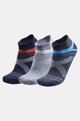 cotton nylon knitted casual wear mens ankle socks - multi