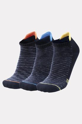 cotton nylon knitted casual wear mens sneaker socks - multi