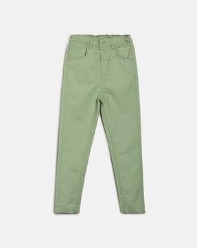cotton pants with back elasticated waist