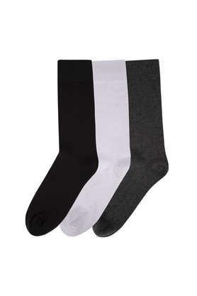 cotton regular fit men's socks pack of 3 - multi - multi
