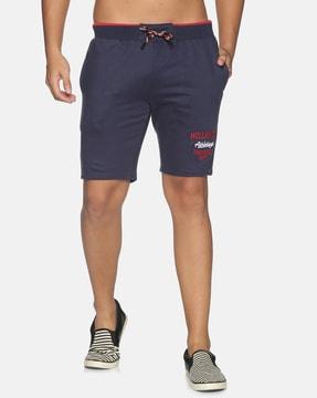 cotton shorts with embroidery