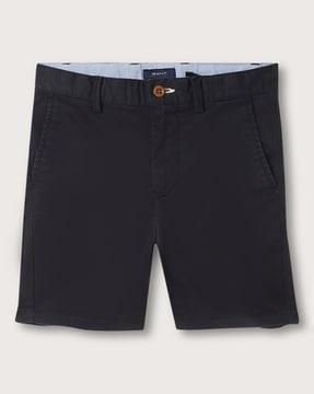 cotton shorts with insert pockets