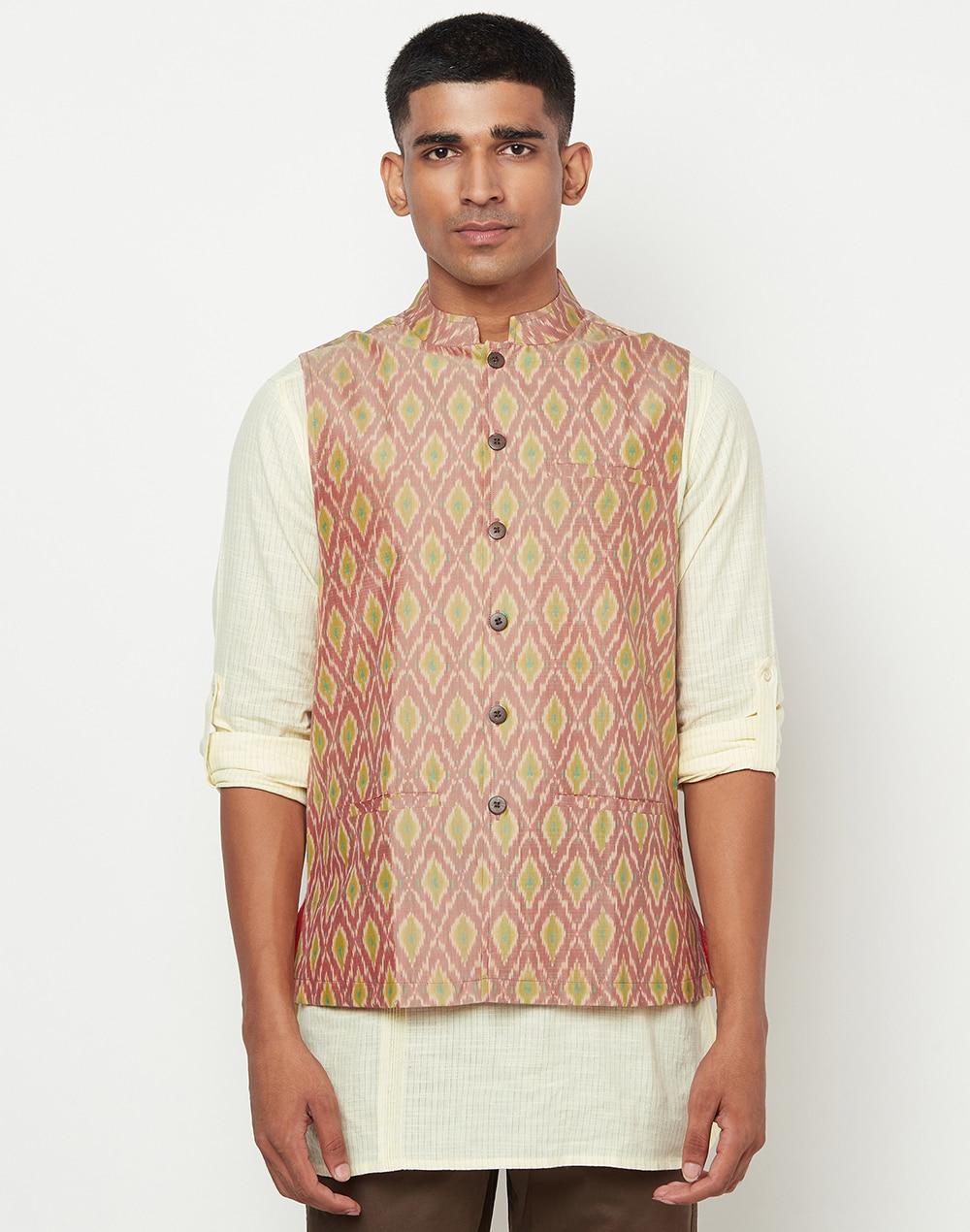 cotton-silk-ikat-nehru-jacket