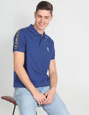 cotton solid polo shirt