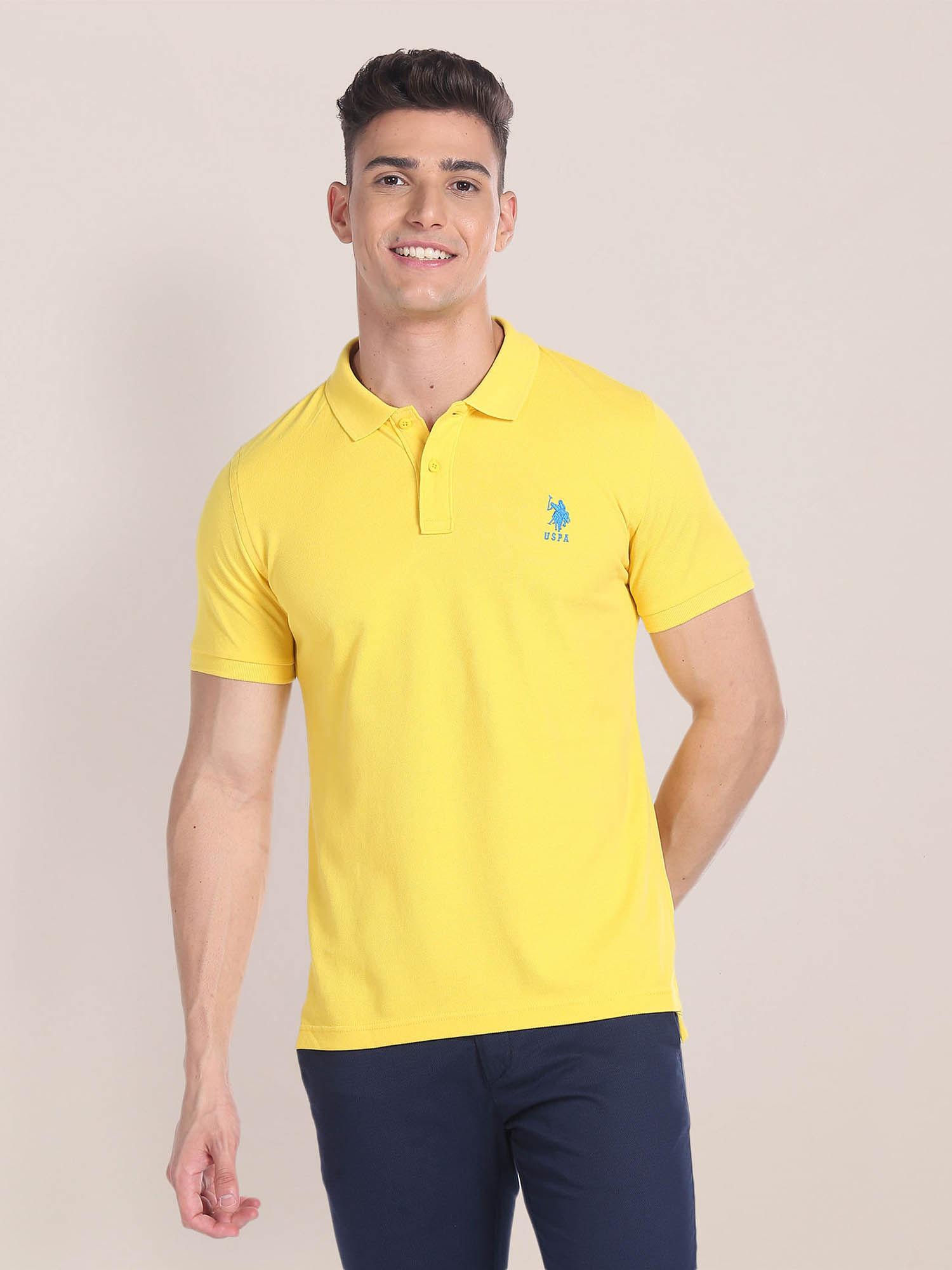 cotton solid polo t-shirt