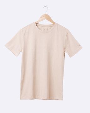 cotton t-shirt with round neck