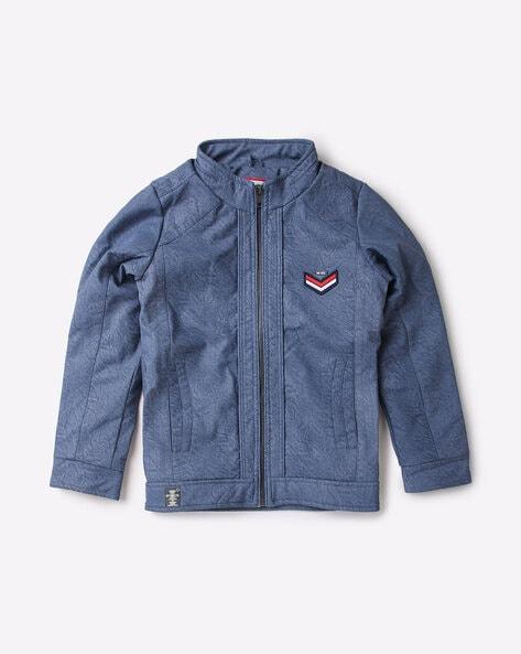 cotton zip-front jacket