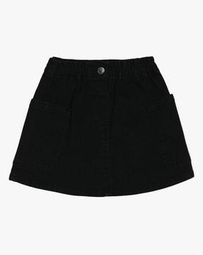cotton a-line skirt with insert pockets