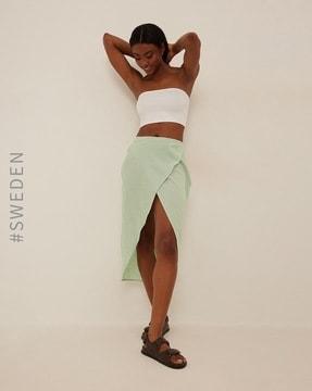 cotton a-line skirt