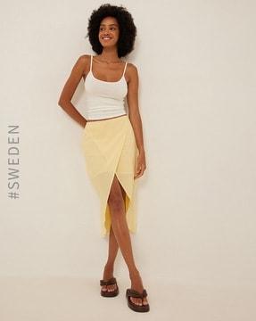 cotton a-line skirt